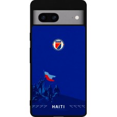 Google Pixel 7a Case Hülle - Silikon schwarz Haiti 2026 personalisierbares Fussballtrikot