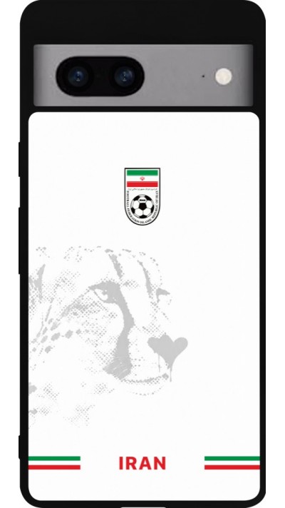 Google Pixel 7a Case Hülle - Silikon schwarz Iran 2026 personalisierbares Fussballtrikot
