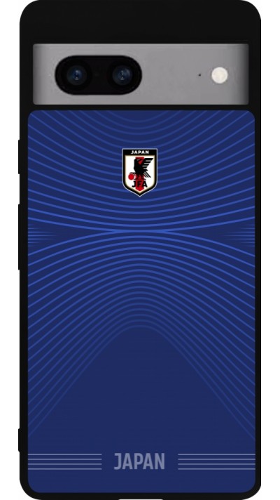 Google Pixel 7a Case Hülle - Silikon schwarz Japan 2022 personalisierbares Fussballtrikot