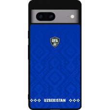 Google Pixel 7a Case Hülle - Silikon schwarz Usbekistan 2026 personalisierbares Fussballtrikot