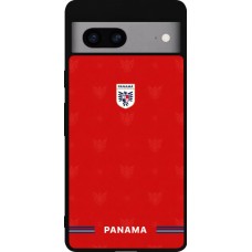 Google Pixel 7a Case Hülle - Silikon schwarz Panama 2026 personalisierbares Fussballtrikot