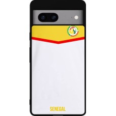 Google Pixel 7a Case Hülle - Silikon schwarz Senegal 2022 personalisierbares Fußballtrikot