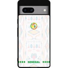 Google Pixel 7a Case Hülle - Silikon schwarz Senegal 2026 personalisierbares Fussballtrikot