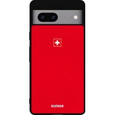 Google Pixel 7a Case Hülle - Silikon schwarz Schweiz 2026 personalisierbares Fussballtrikot