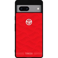 Google Pixel 7a Case Hülle - Silikon schwarz Tunesien 2026 personalisierbares Fussballtrikot