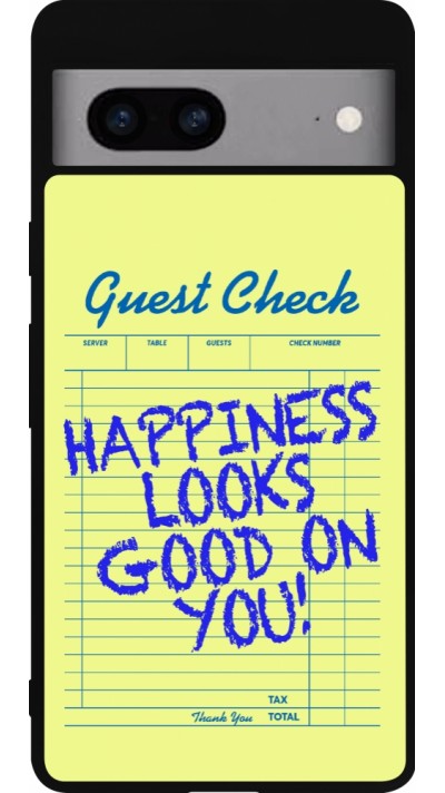 Google Pixel 7a Case Hülle - Silikon schwarz Guest check 2026