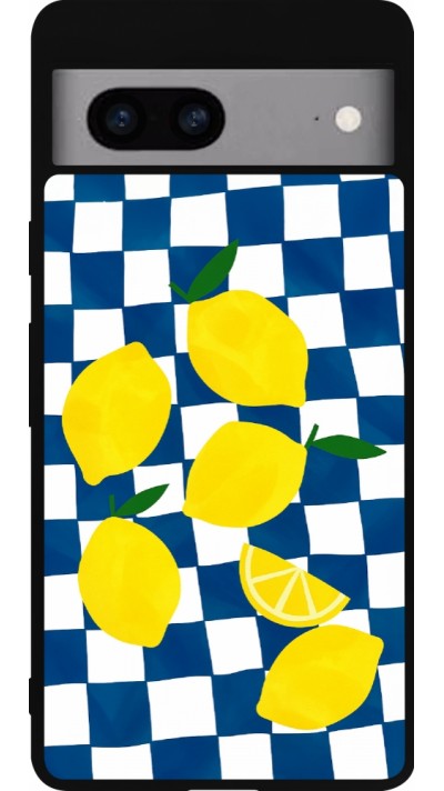Google Pixel 7a Case Hülle - Silikon schwarz Illustration lemons 2026
