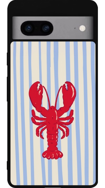 Google Pixel 7a Case Hülle - Silikon schwarz Red lobster 2026