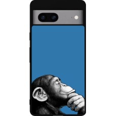 Google Pixel 7a Case Hülle - Silikon schwarz Monkey Pop Art