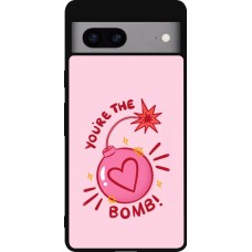Google Pixel 7a Case Hülle - Silikon schwarz Saint Valentines Day 26 You are the bomb