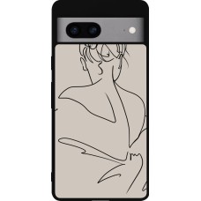 Google Pixel 7a Case Hülle - Silikon schwarz Salnikova 05