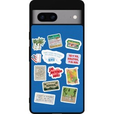 Google Pixel 7a Case Hülle - Silikon schwarz Seals of the Dominican Republic DTMF
