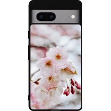 Google Pixel 7a Case Hülle - Silikon schwarz Cherry tree 2026