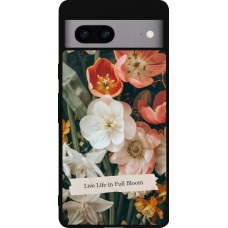 Google Pixel 7a Case Hülle - Silikon schwarz Full Bloom 2026