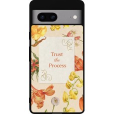 Google Pixel 7a Case Hülle - Silikon schwarz Trust the process 2026