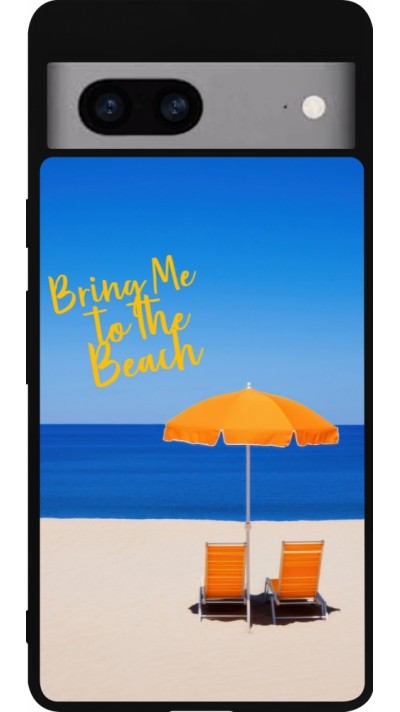 Google Pixel 7a Case Hülle - Silikon schwarz Summer 2025 Bring me to the beach