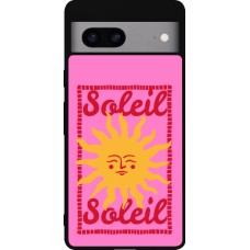 Google Pixel 7a Case Hülle - Silikon schwarz Sun sun 2026