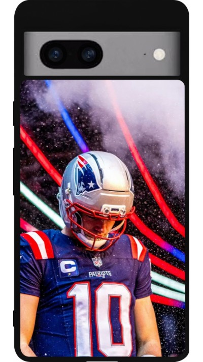 Google Pixel 7a Case Hülle - Silikon schwarz Super Bowl 26 Patriots 3