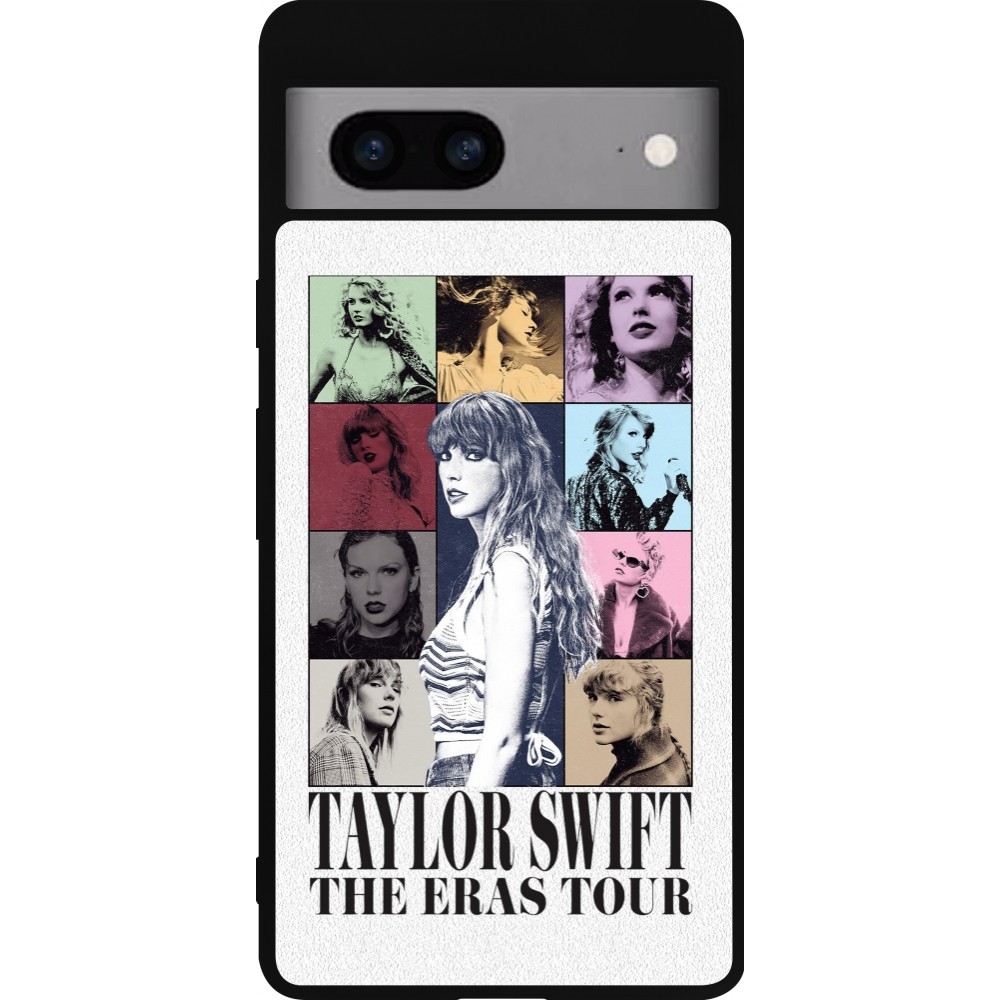 Google Pixel 7a Case Hülle - Silikon schwarz Taylor Swift The Eras Tour