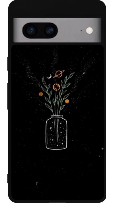 Google Pixel 7a Case Hülle - Silikon schwarz Vase black