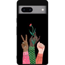 Coque Google Pixel 7a - Silicone rigide noir Womens day 2026 2