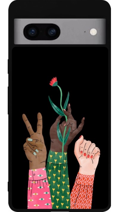 Google Pixel 7a Case Hülle - Silikon schwarz Womens day 2026 2