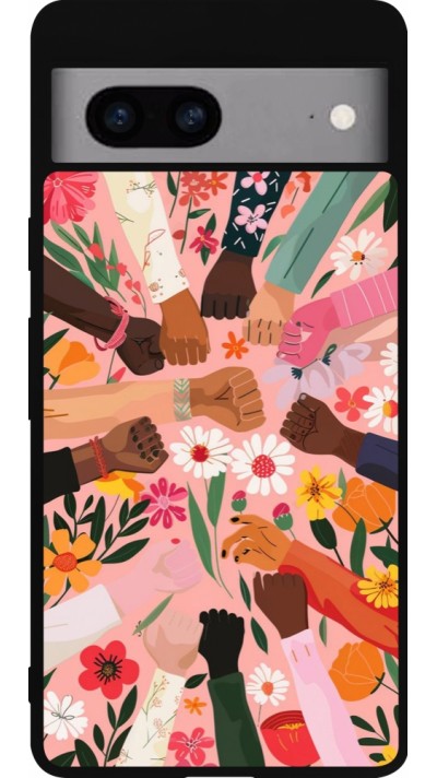 Google Pixel 7a Case Hülle - Silikon schwarz Womens day 2026 8