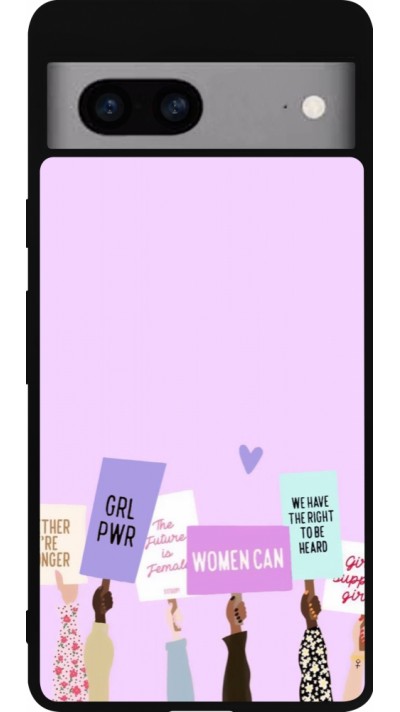 Google Pixel 7a Case Hülle - Silikon schwarz Womens day 2026 9