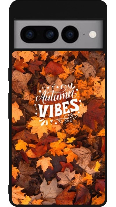 Google Pixel 7 Pro Case Hülle - Silikon schwarz Autumn 25 Autumn vibes
