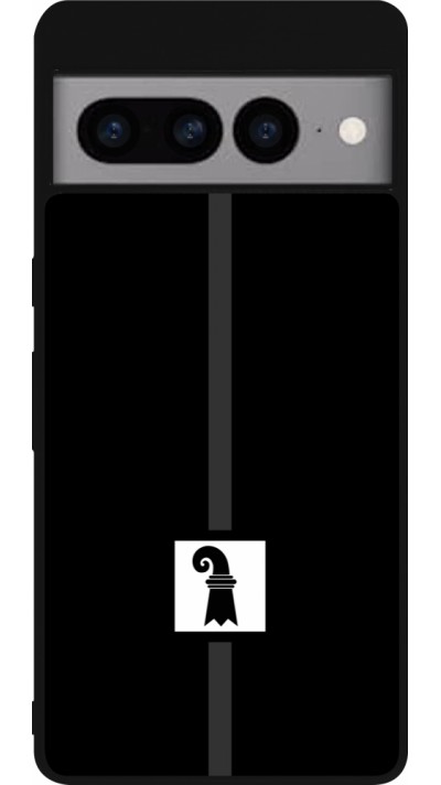 Google Pixel 7 Pro Case Hülle - Silikon schwarz Kanton BS schwarz