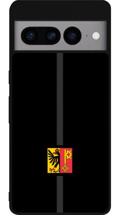 Google Pixel 7 Pro Case Hülle - Silikon schwarz Kanton GE schwarz