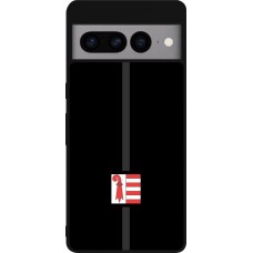 Google Pixel 7 Pro Case Hülle - Silikon schwarz Kanton JU schwarz