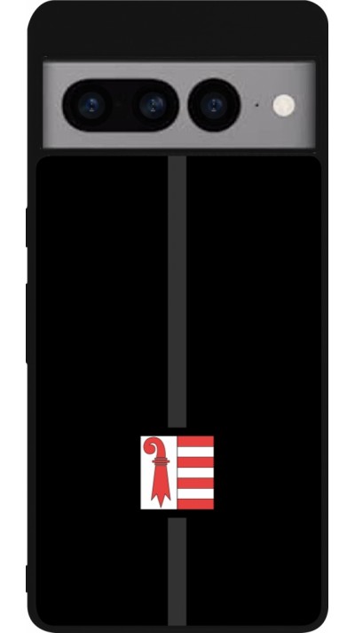 Google Pixel 7 Pro Case Hülle - Silikon schwarz Kanton JU schwarz