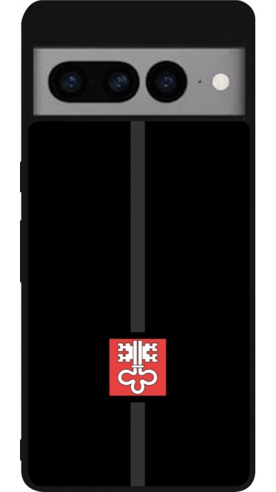 Google Pixel 7 Pro Case Hülle - Silikon schwarz Kanton NW schwarz
