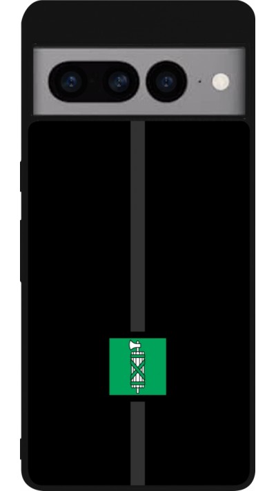 Google Pixel 7 Pro Case Hülle - Silikon schwarz Kanton SG schwarz
