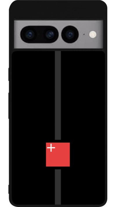 Google Pixel 7 Pro Case Hülle - Silikon schwarz Kanton SZ schwarz