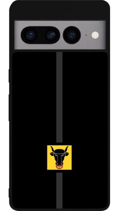 Google Pixel 7 Pro Case Hülle - Silikon schwarz Kanton UR schwarz