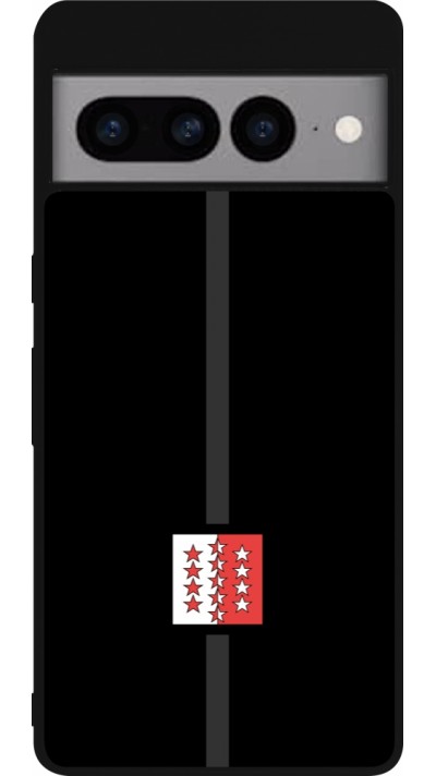 Google Pixel 7 Pro Case Hülle - Silikon schwarz Kanton VS schwarz
