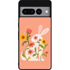 Google Pixel 7 Pro Case Hülle - Silikon schwarz Easter 2026 Rabbit collage