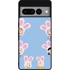 Google Pixel 7 Pro Case Hülle - Silikon schwarz Easter 2026 Snoopy