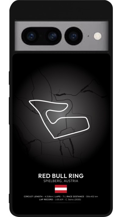 Google Pixel 7 Pro Case Hülle - Silikon schwarz F1 Track 2025 Austria