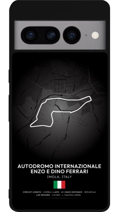 Google Pixel 7 Pro Case Hülle - Silikon schwarz F1 Track 2025 Emilia-Rogmana