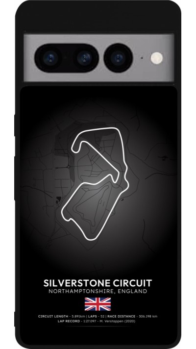 Google Pixel 7 Pro Case Hülle - Silikon schwarz F1 Track 2025 Great Britan