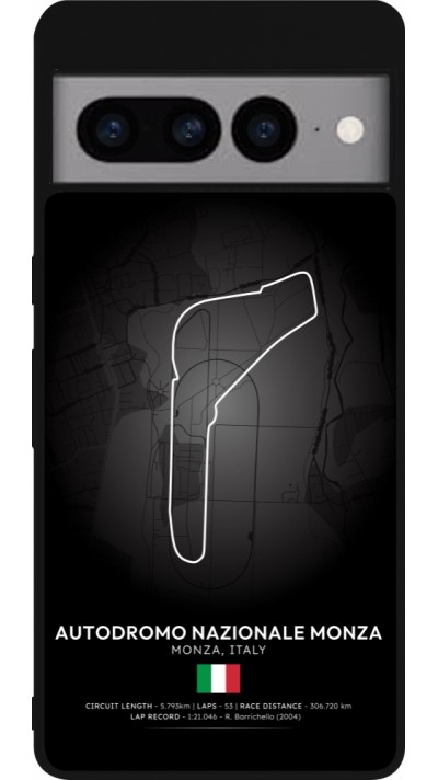 Google Pixel 7 Pro Case Hülle - Silikon schwarz F1 Track 2025 Italy