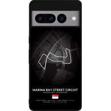 Google Pixel 7 Pro Case Hülle - Silikon schwarz F1 Track 2025 Singapore