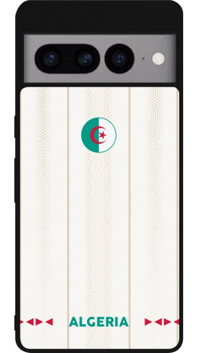 Google Pixel 7 Pro Case Hülle - Silikon schwarz Algerien 2026 personalisierbares Fussballtrikot
