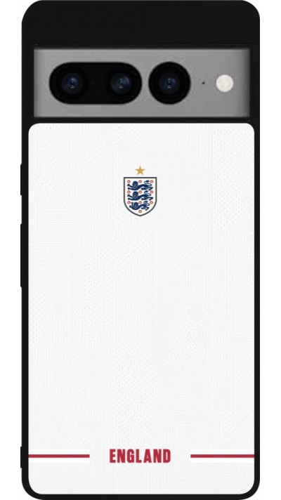 Google Pixel 7 Pro Case Hülle - Silikon schwarz England 2026 personalisierbares Fussballtrikot