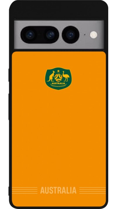 Google Pixel 7 Pro Case Hülle - Silikon schwarz Australien 2026 personalisierbares Fussballtrikot