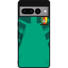 Google Pixel 7 Pro Case Hülle - Silikon schwarz Kamerun 2022 personalisierbares Fussballtrikot