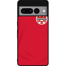 Google Pixel 7 Pro Case Hülle - Silikon schwarz Kanada 2022 personalisierbares Fussballtrikot